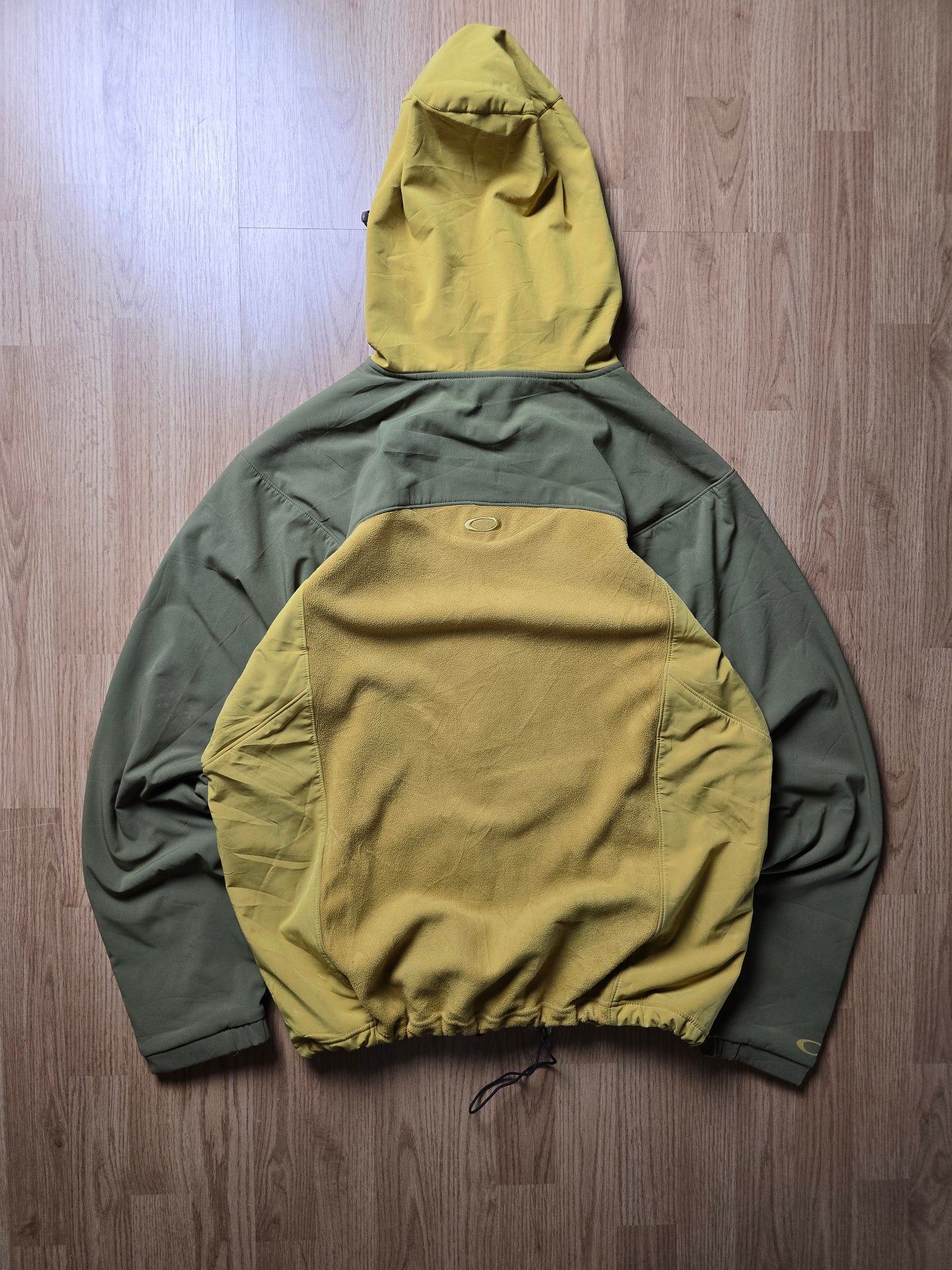 00s Oakley Zip-Up Technical Pannelled Fleece Hoodie (L)