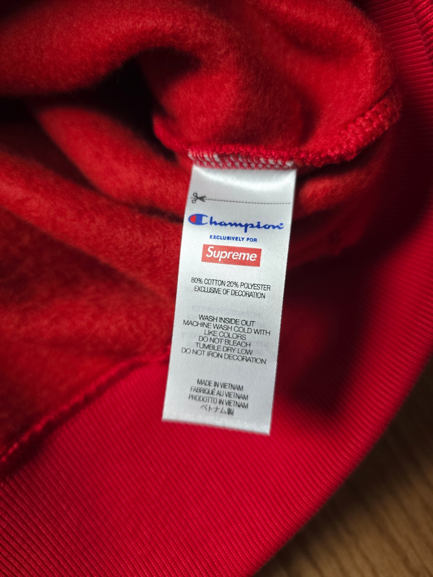 Supreme x Champion Arc Logo Zip Up Hoodie (M)