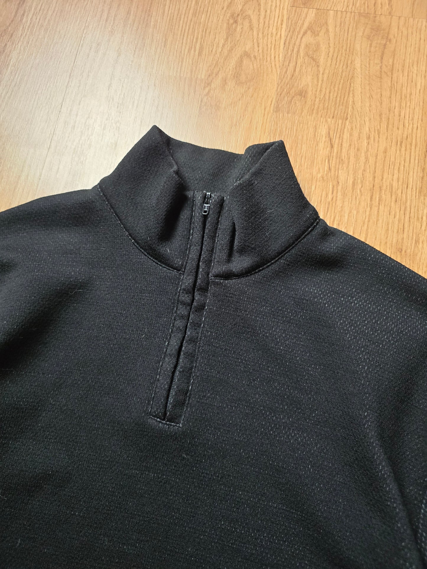 RARE Comme Des Garcons Shirt Wool Blend 1/4 Zip Mesh Pullover (M)