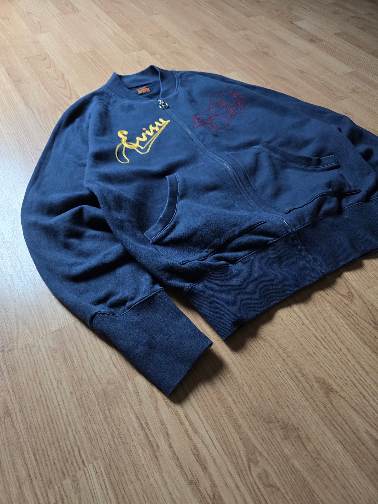 00s Evisu Embroidered Cotton Zip Bomber (L/XL)