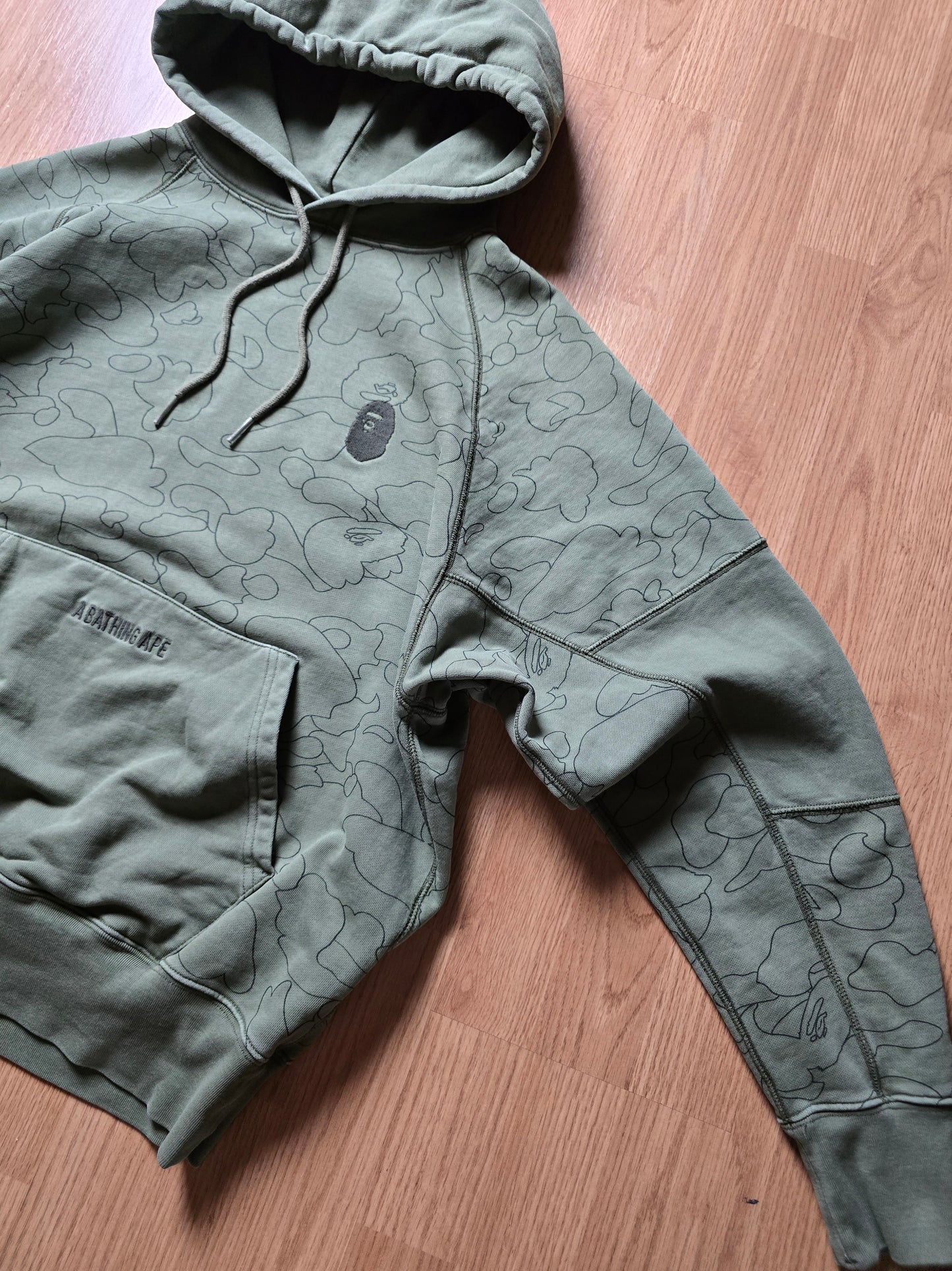 BAPE Line 1st Camo Washed Relaxed Hoodie (M/L)