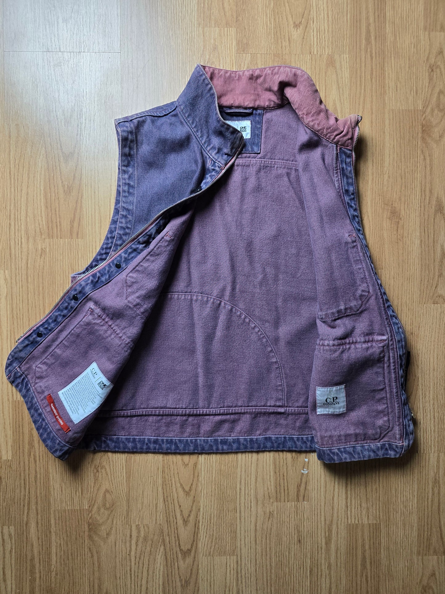 C.P. Company x One Bock Down Denim Utility Vest (M)