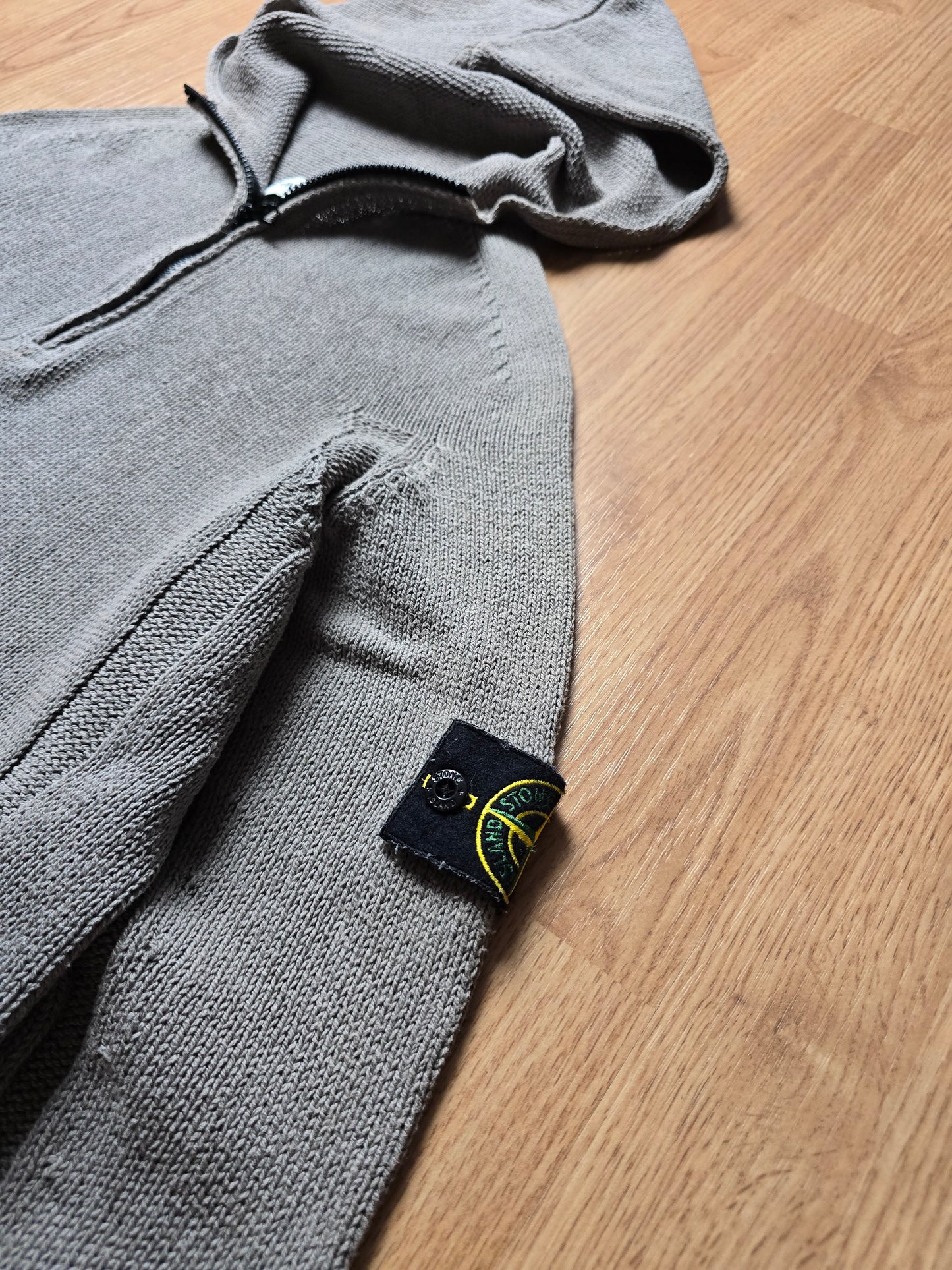 Stone Island SS03 1/4 zip Cotton Knit Hoodie (S/M)