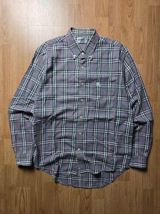 Vintage Burberry LS Nova Check Flannel Shirt (M)