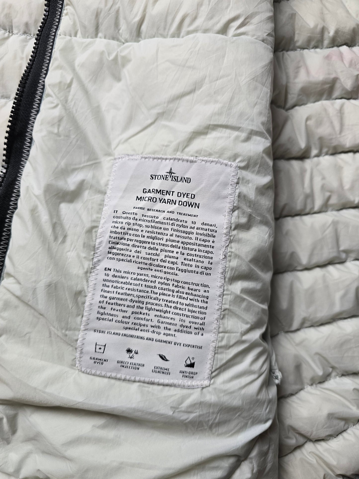 Stone Island Garment Dyed Micro Yarn Down Puffer Jacket (M/L)