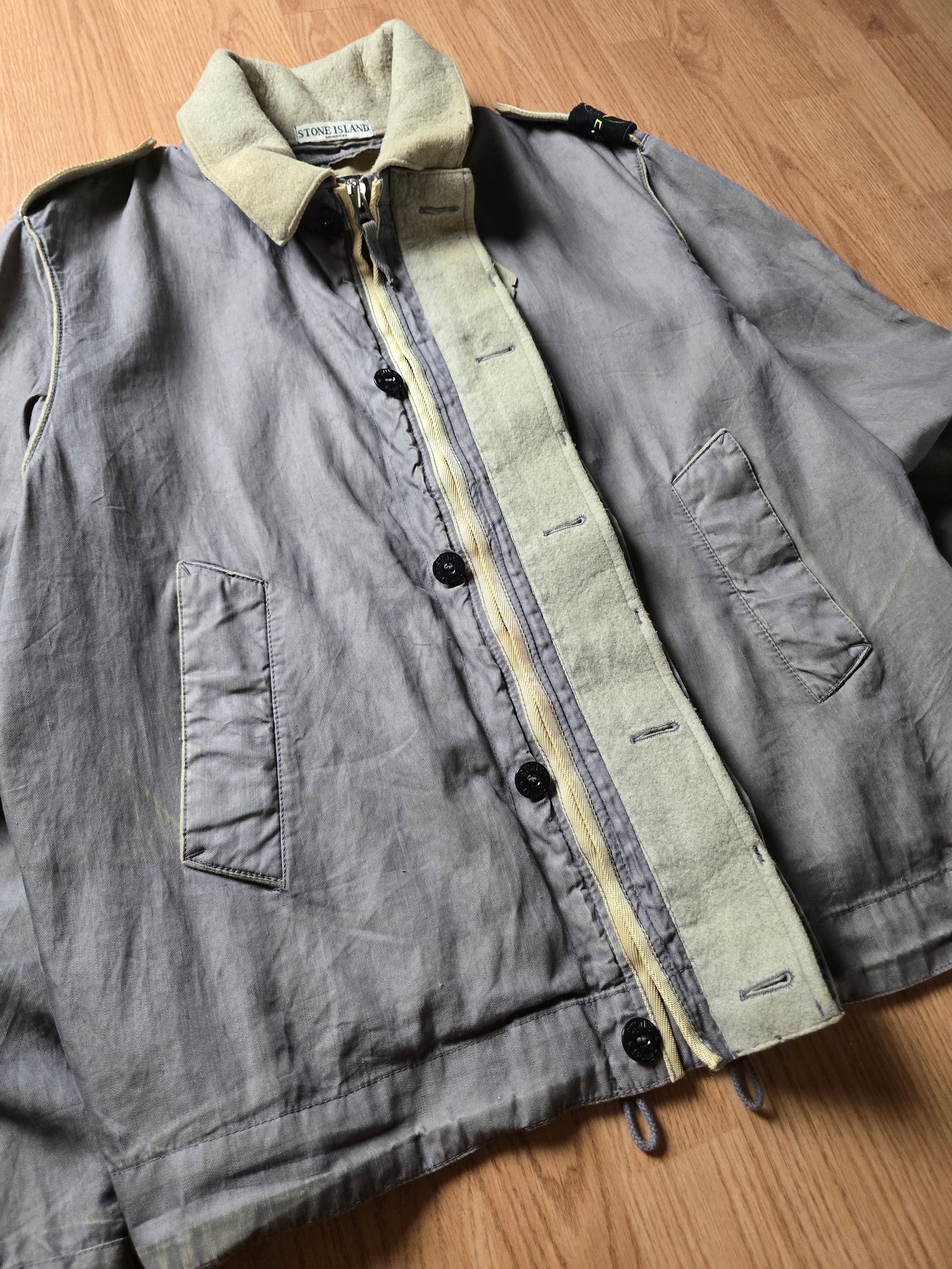 Stone Island AW06 Spalmatura Coated Lino Mix Dutch Rope Jacket (L/M)