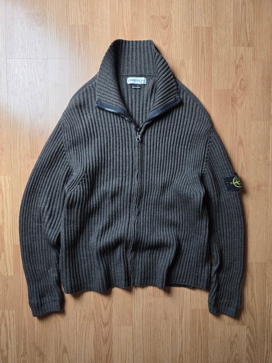 Stone Island AW01 Wool Zip Knitted Cardigan (M)