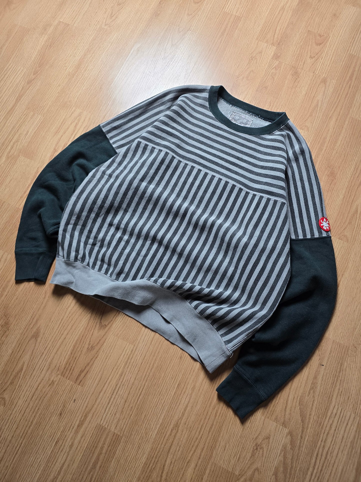 Cav Empt Overdyed Stripe Crewneck Sweatshirt (M/L)