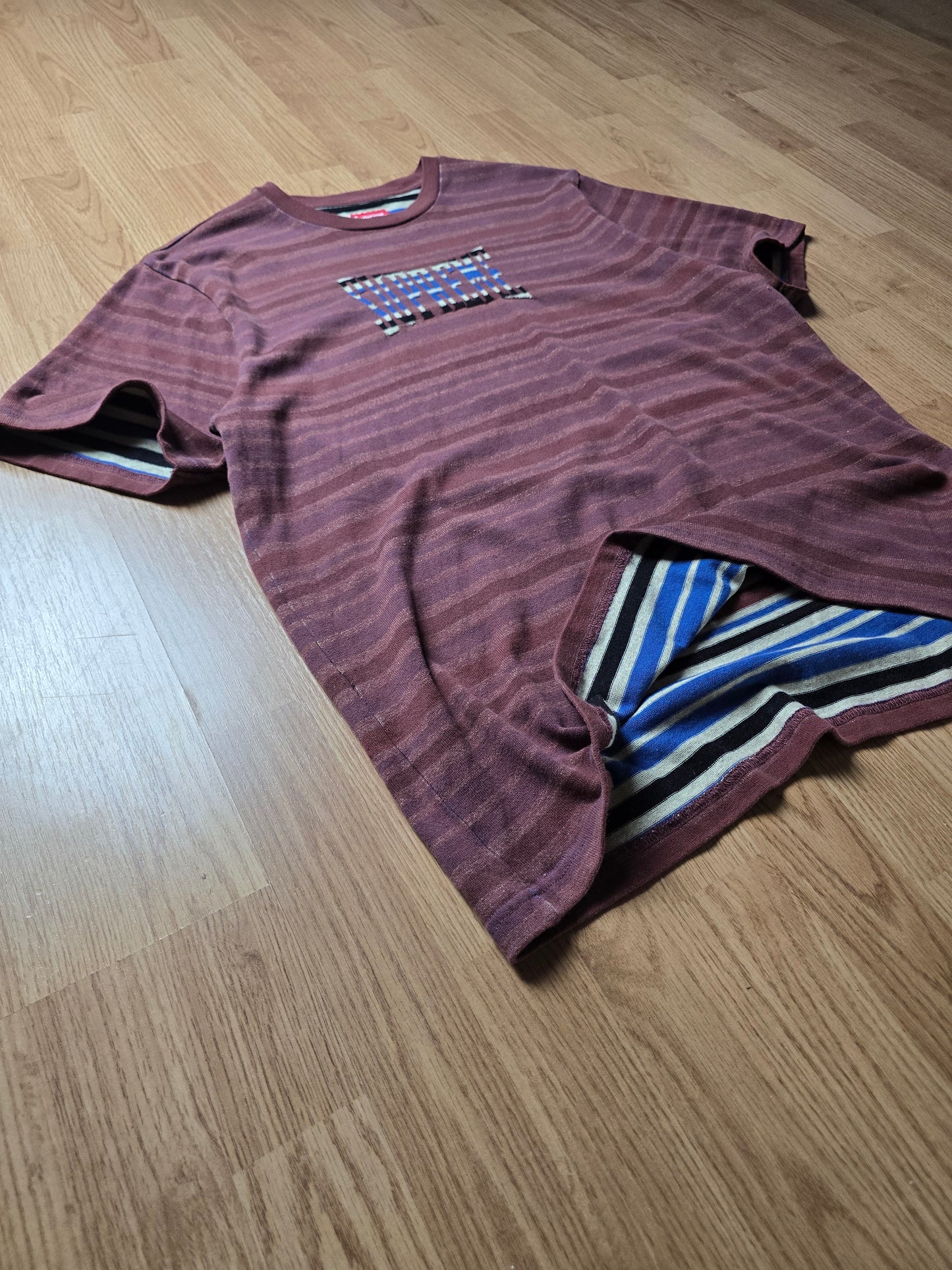 Supreme Inverted Stripe S/S Tee (L)