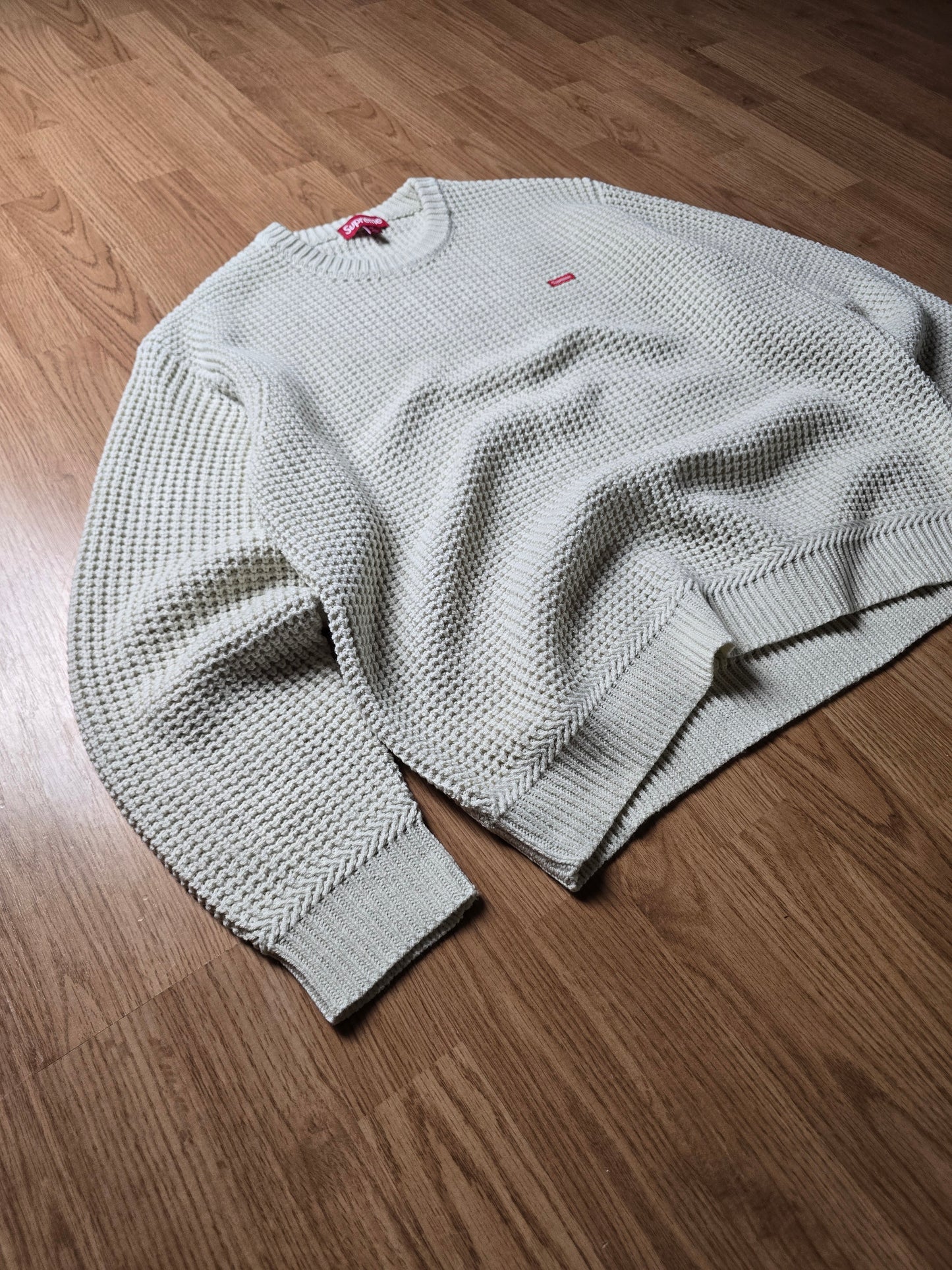 Supreme Small Box Waffle Knit Sweater (M/L)