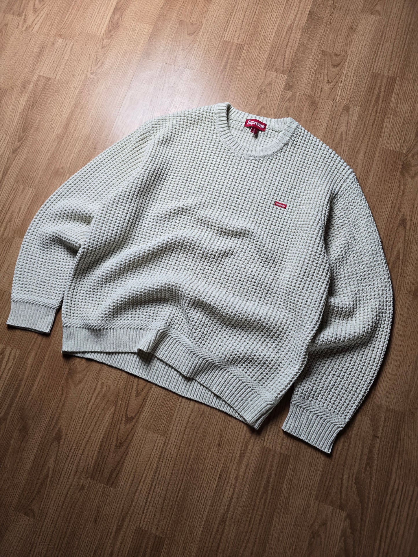 Supreme Small Box Waffle Knit Sweater (M/L)