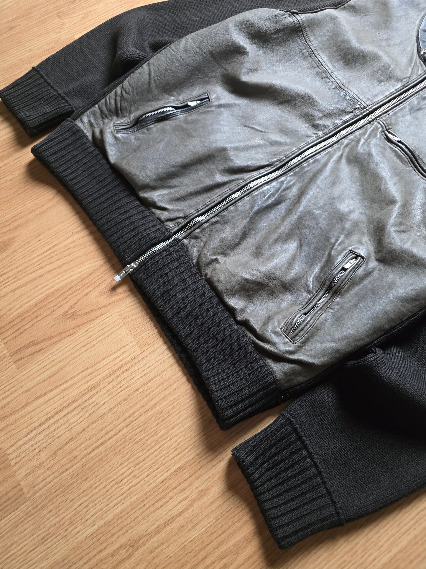 C.P. Company AW06 Leather & Wool Hybrid Jacket (M)
