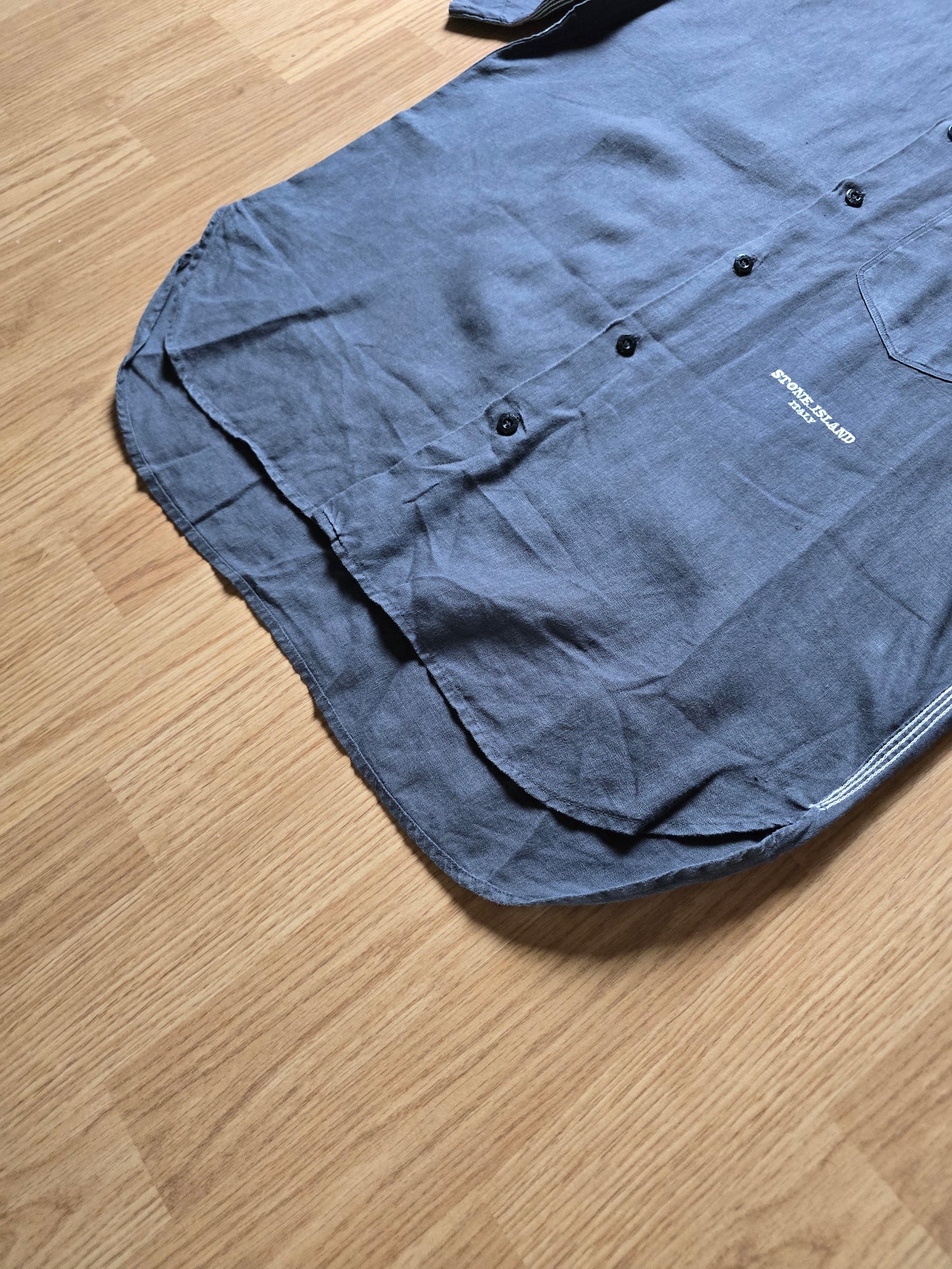 Vintage Stone Island Linen/Lino Flax SS Button Shirt (M/L)