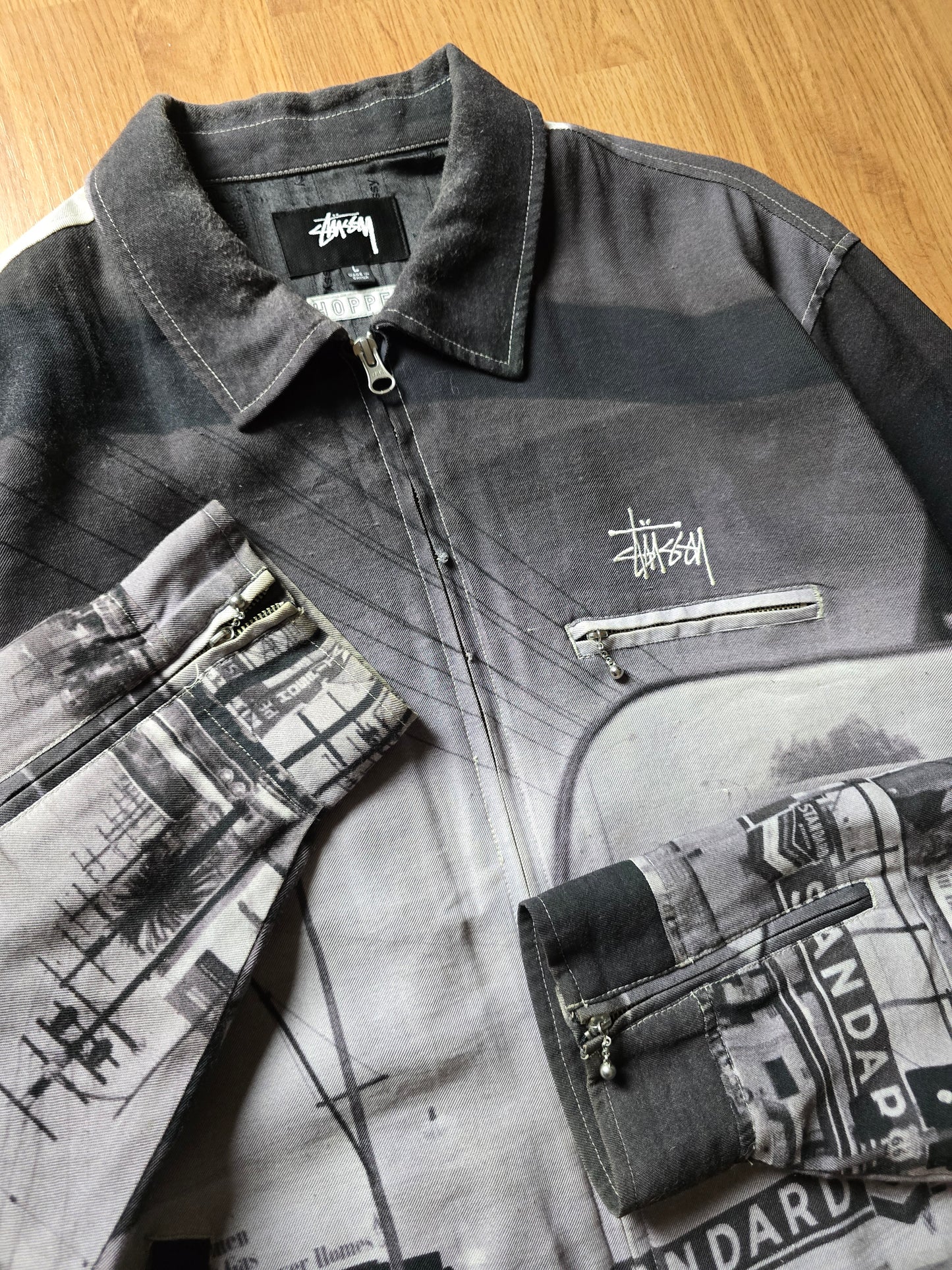 RARE Stussy Hopper Printed Jacket (L)