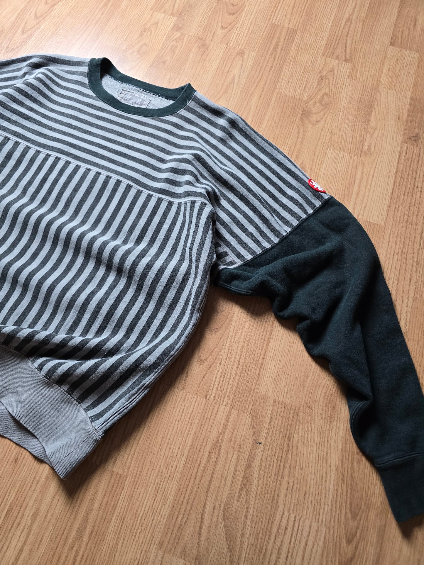 Cav Empt Overdyed Stripe Crewneck Sweatshirt (M/L)