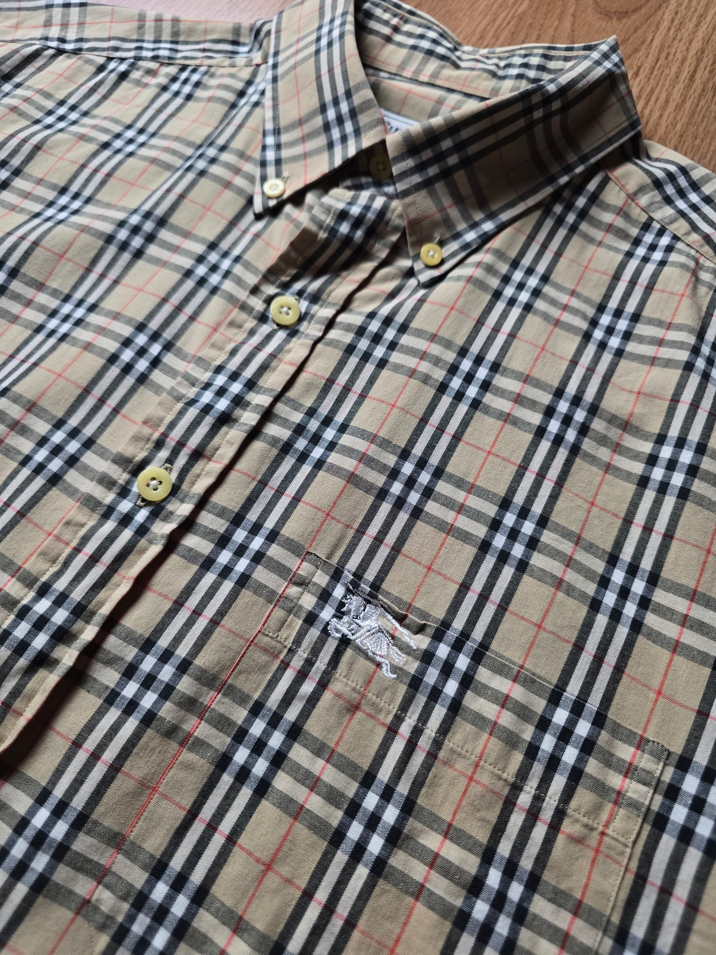 Vintage Burberry SS Nova Check Flannel Shirt (L)