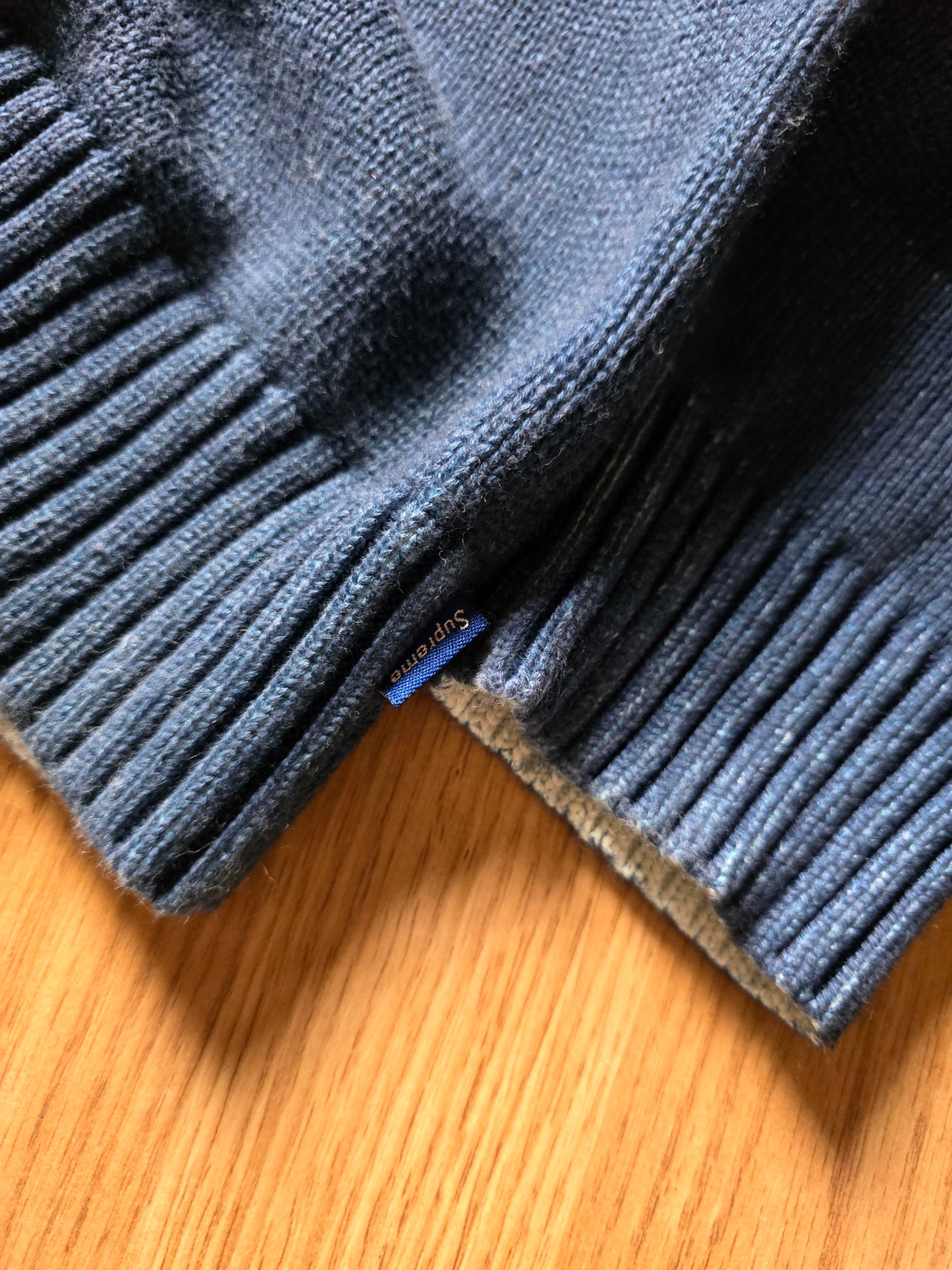 Supreme Printed Washed Knit Sweater (L)