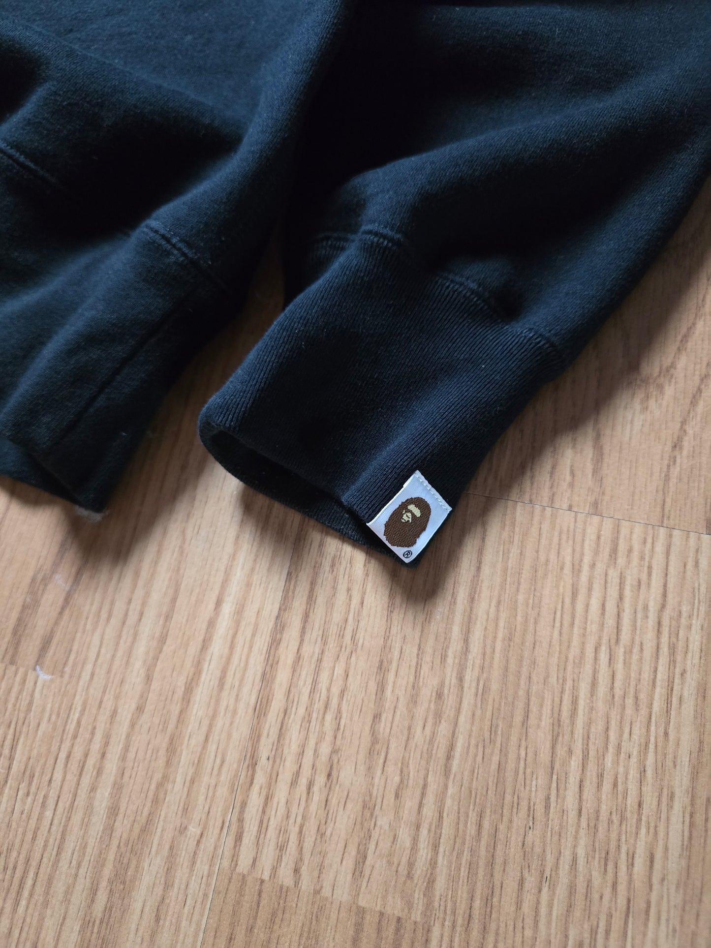 Bape College print & Embroidered Logo Crewneck Sweatshirt (M)