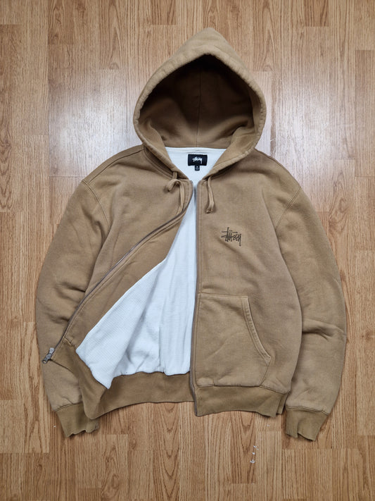 Stussy Thermal Lined Zip Hoodie (M)