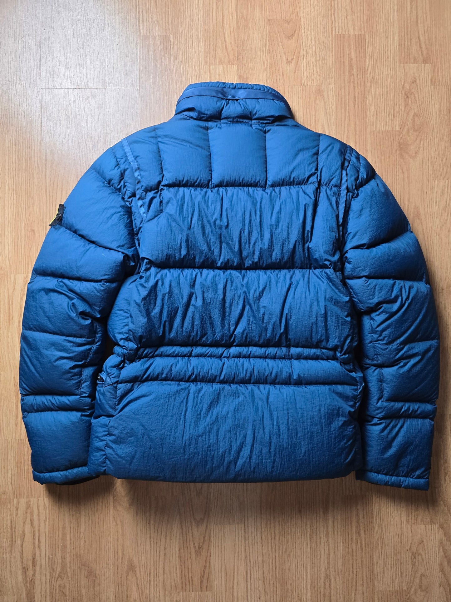 RARE Stone Island Opaque Nylon Tela Down Mesh Badge Puffer Jacket (M)