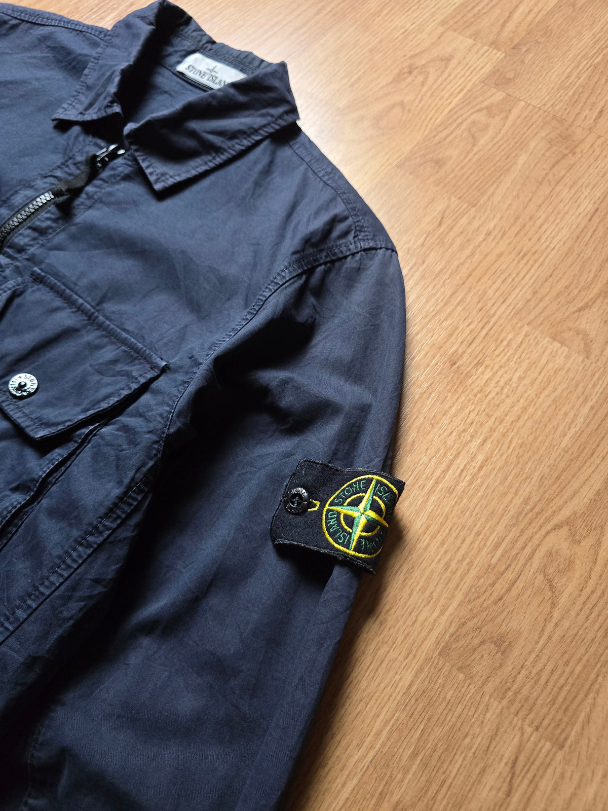 Stone Island Garment Dyed Zip Overshirt (S)