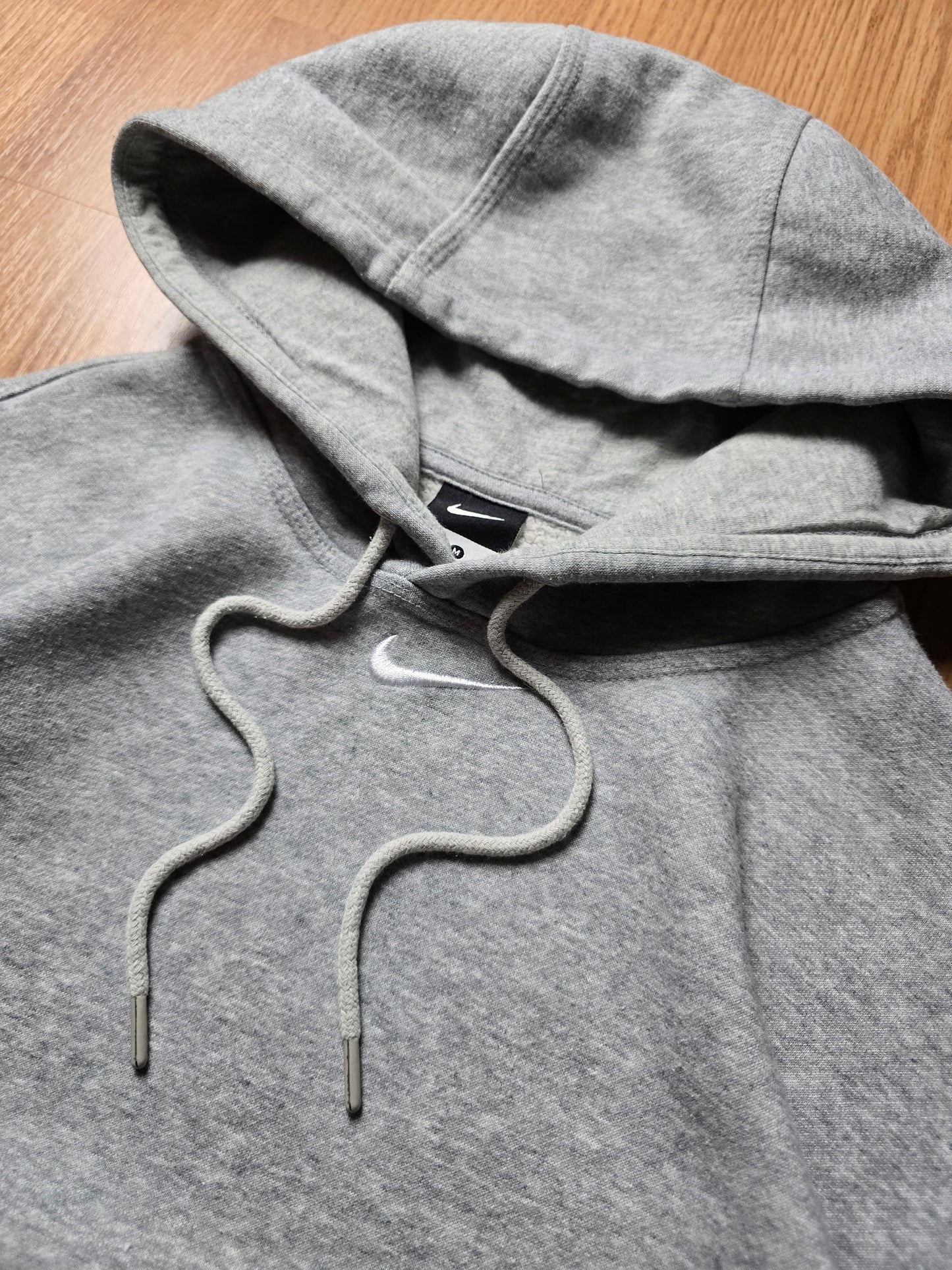 00s Nike Centre Swoosh Embroidered Hoodie (M)