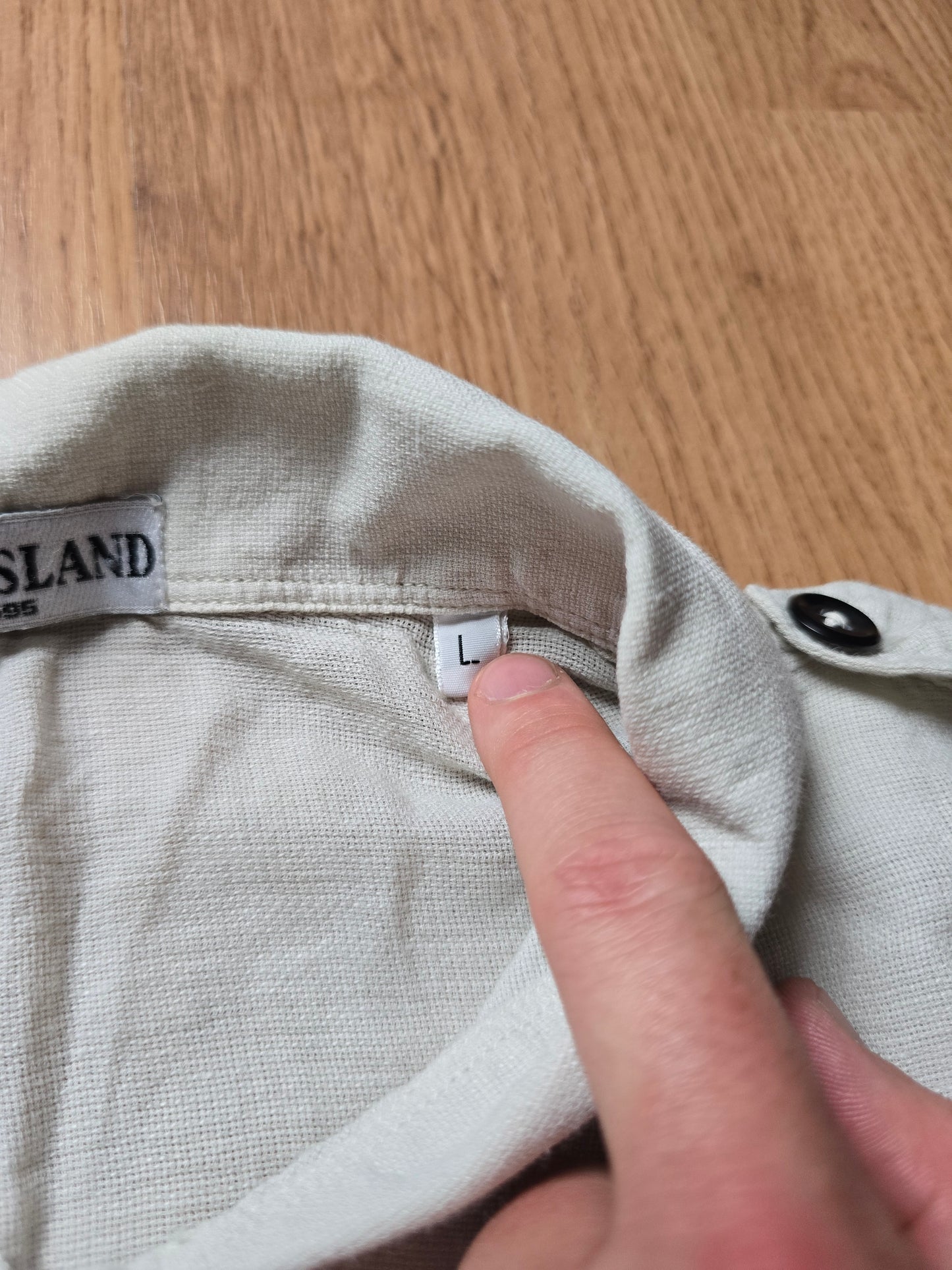 Vintage Stone Island Lightweight Linen & Cotton SS Shirt (M)