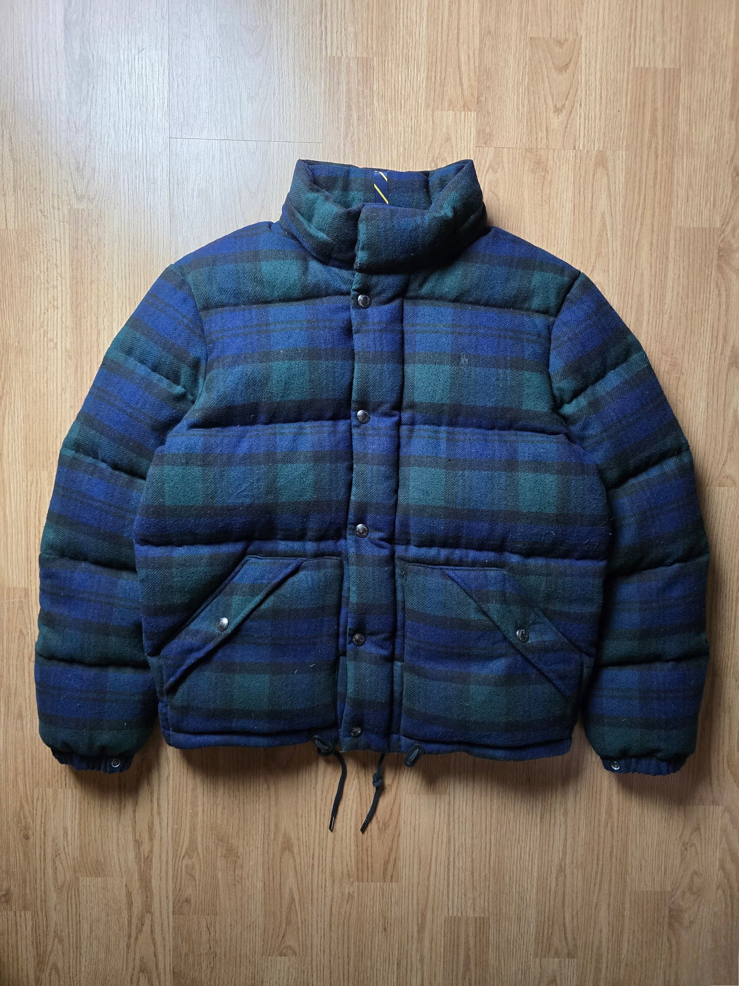 Ralph Lauren Wool Plaid Heavyweight Down Puffer Jacket (M/L)