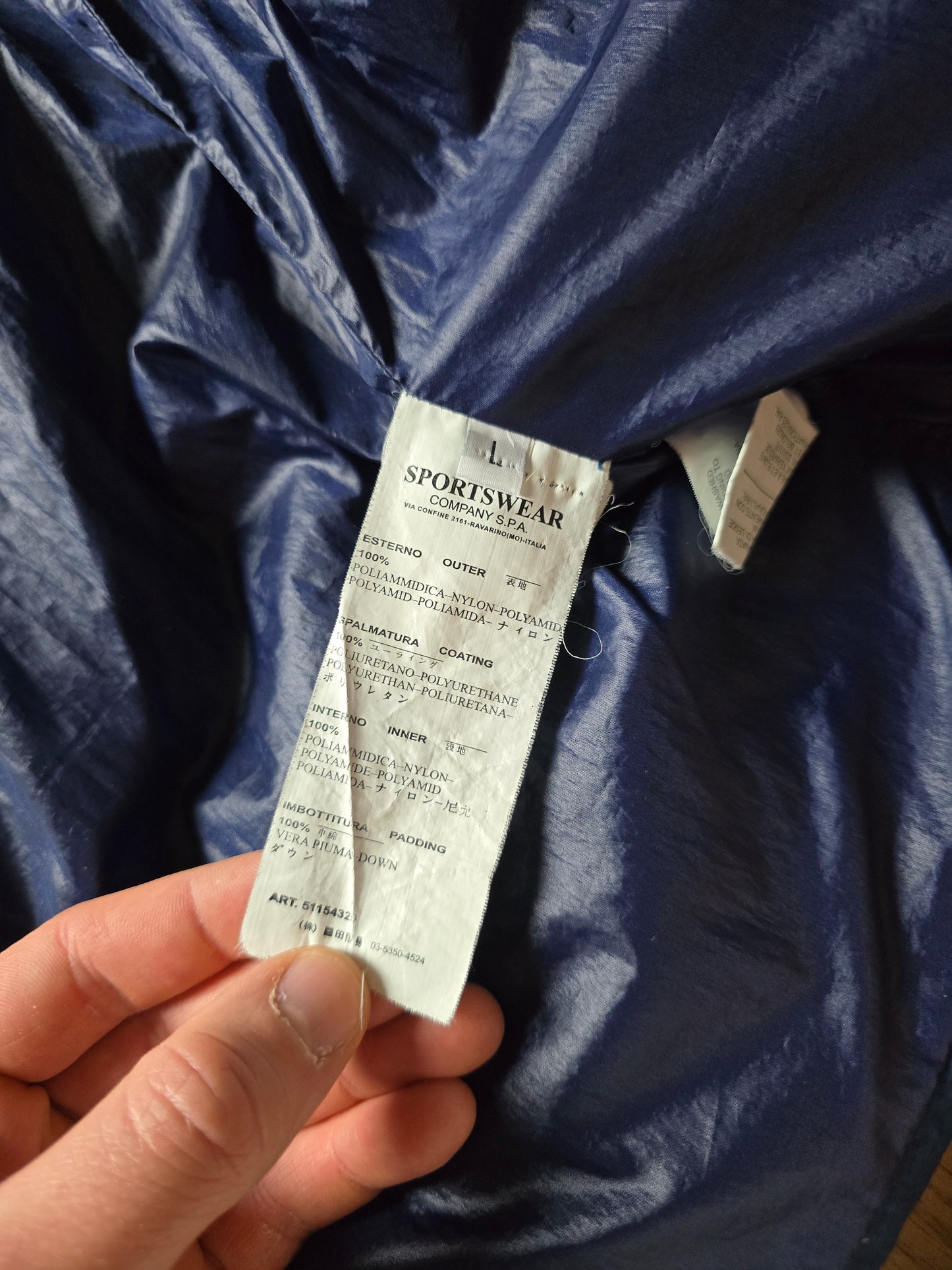 RARE Stone Island Opaque Nylon Tela Down Mesh Badge Puffer Jacket (M)