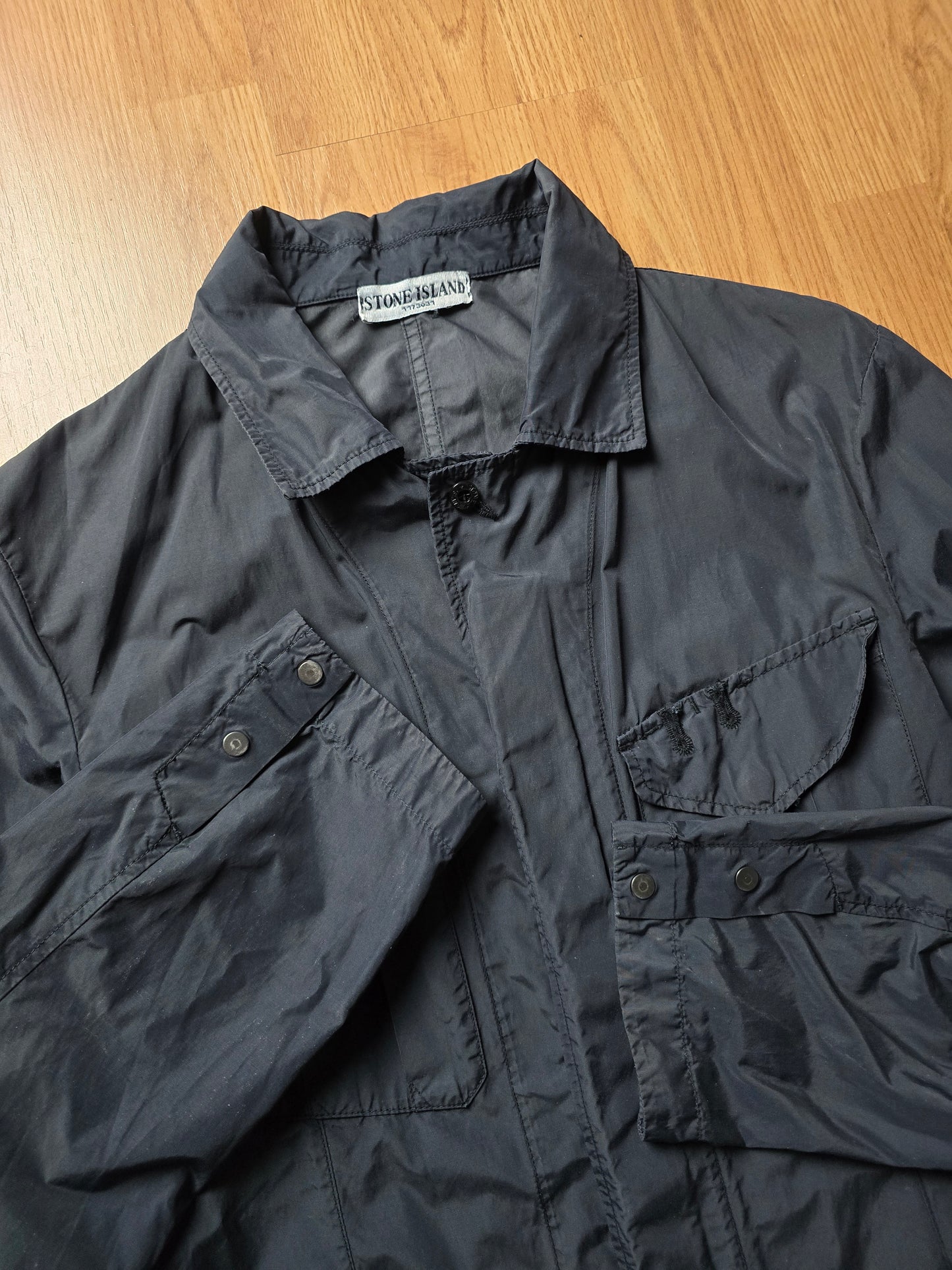 00s Stone Island Nylon Lightweight Zip Overshirt (M)