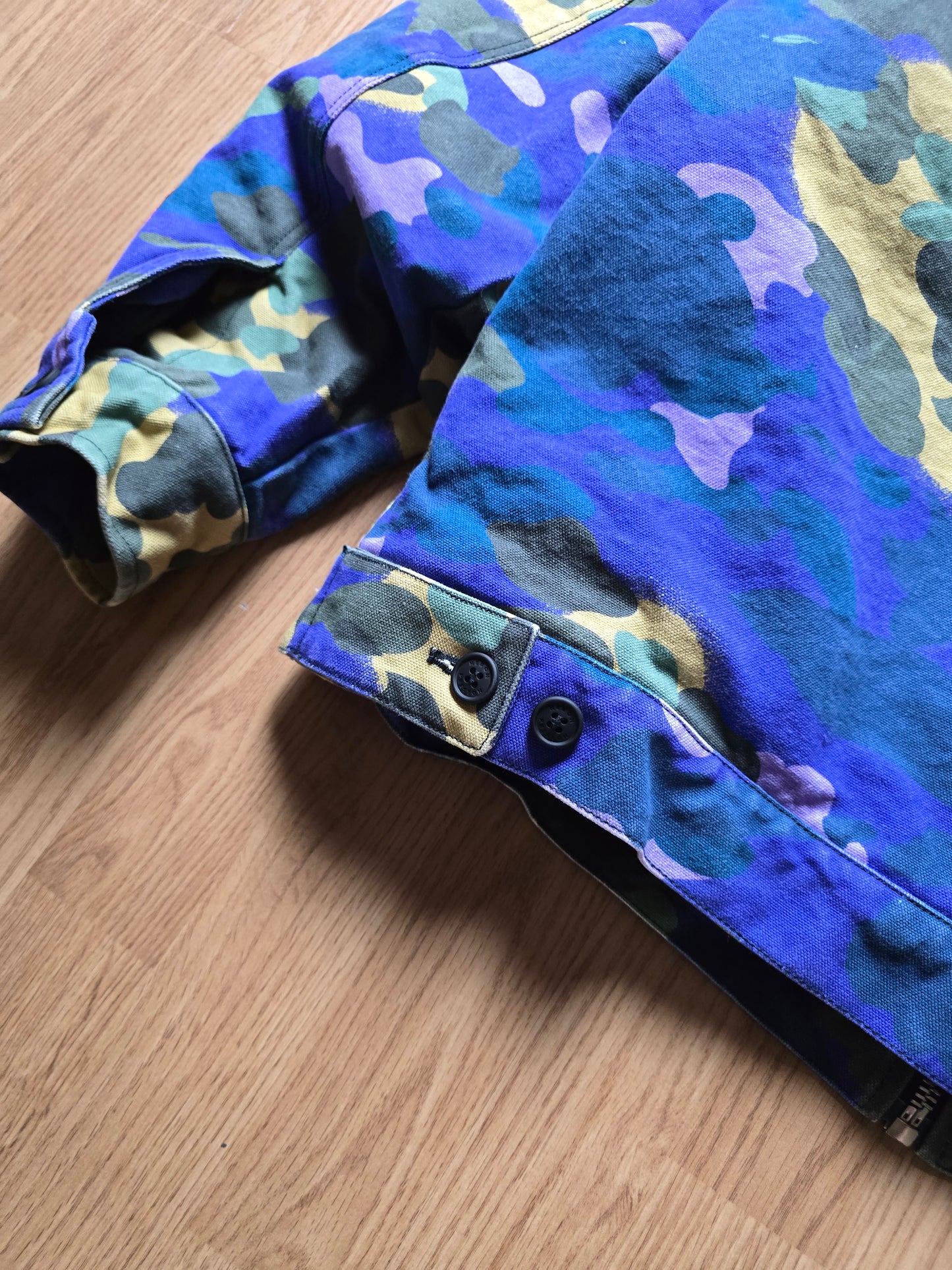 BAPE x Heron Preston Mix 1st Camo Duck Trucker Jacket (L)