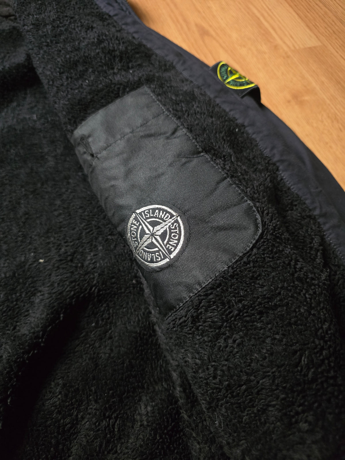 Stone Island Flaace Lined Mussola Gommata Hooded Bomber Jacket (M)