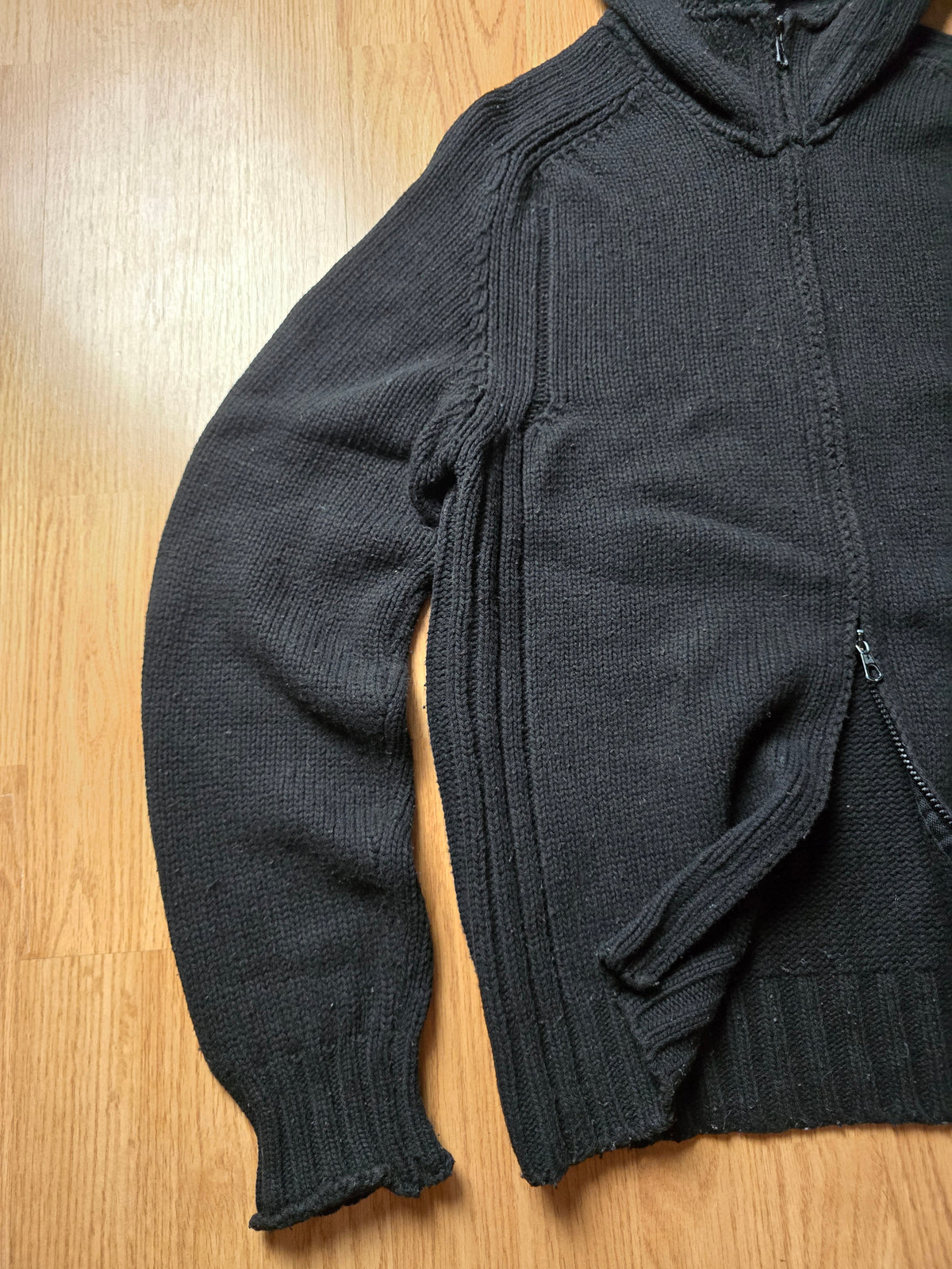 Stone Island AW05 Cotton Knit Zip Hoodie (M)
