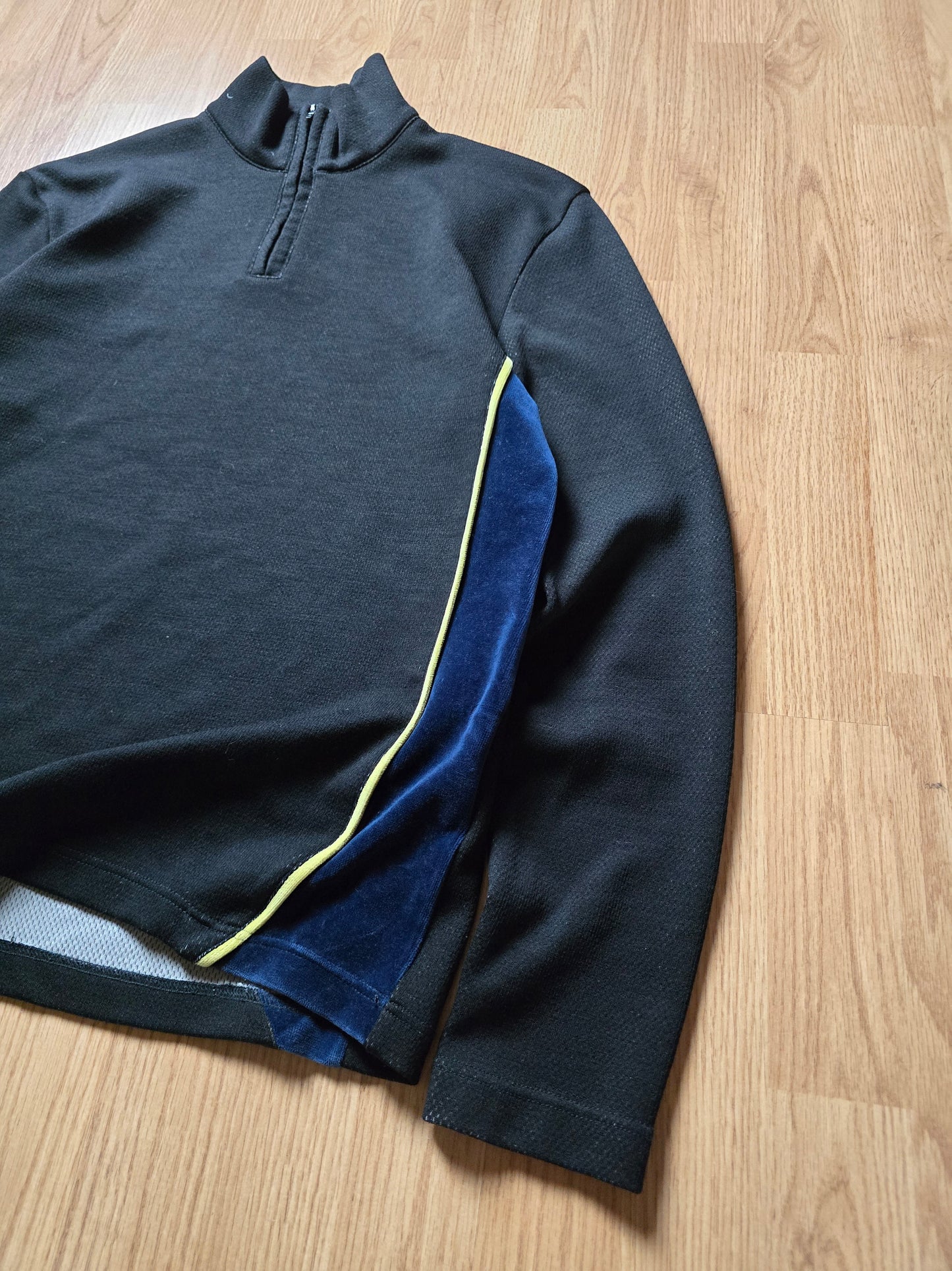 RARE Comme Des Garcons Shirt Wool Blend 1/4 Zip Mesh Pullover (M)