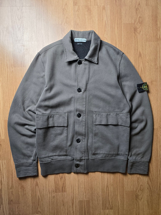 Vintage Stone Island Button/Zip Jersey Jacket (L)