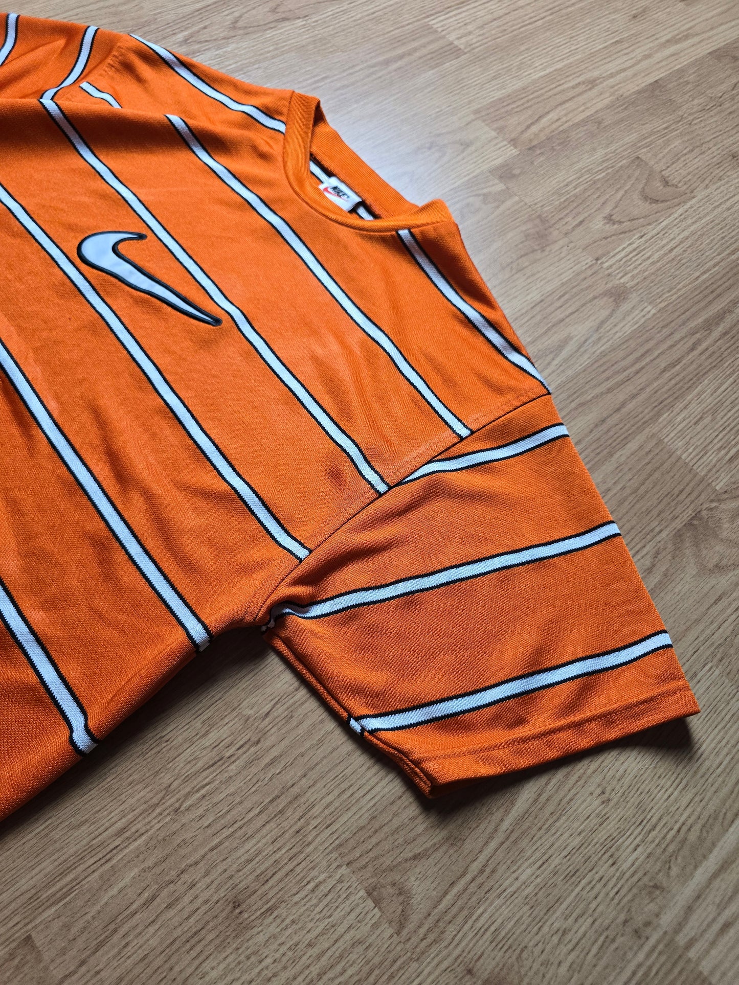 90s Nike Striped Sports Jersey (M)