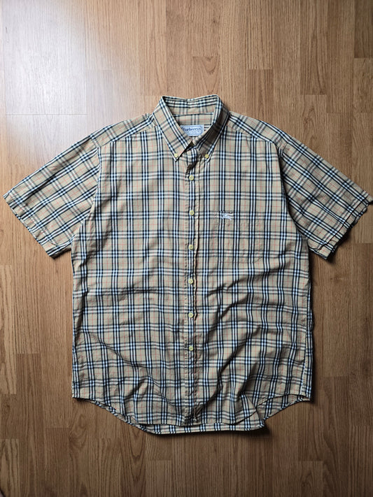 Vintage Burberry SS Nova Check Flannel Shirt (L)