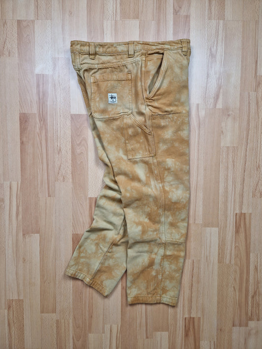 Stussy Dyed Double Knee Carpenter/Work Pants (34-36x32)
