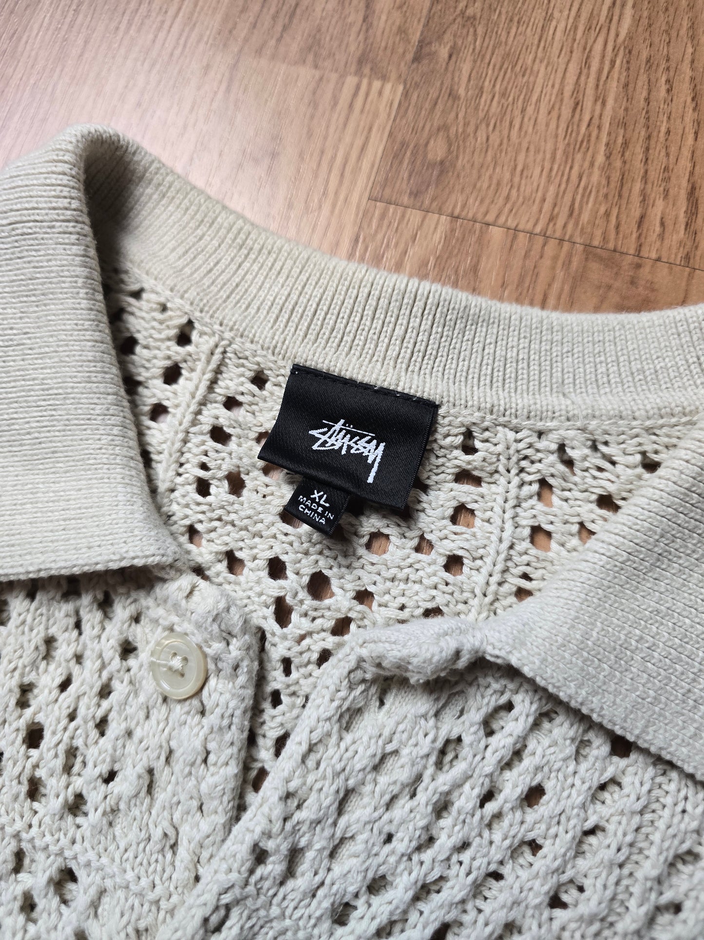 Stussy Crochet Knit SS Shirt (L/XL)