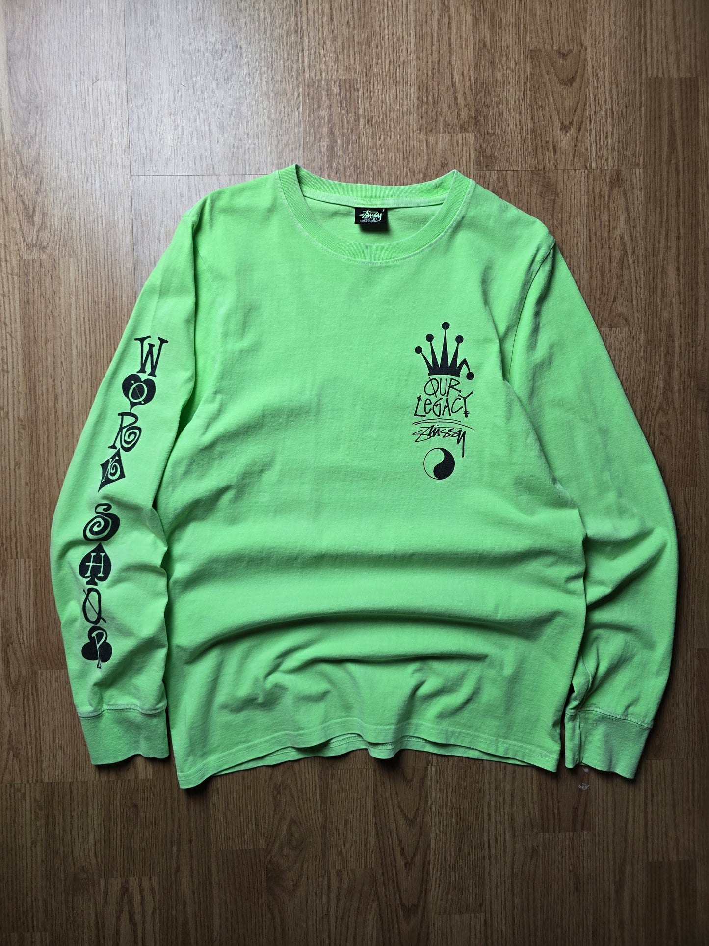 Stussy x Our Legacy Workshop Crown Logo Long Sleeve T-shirt (S)