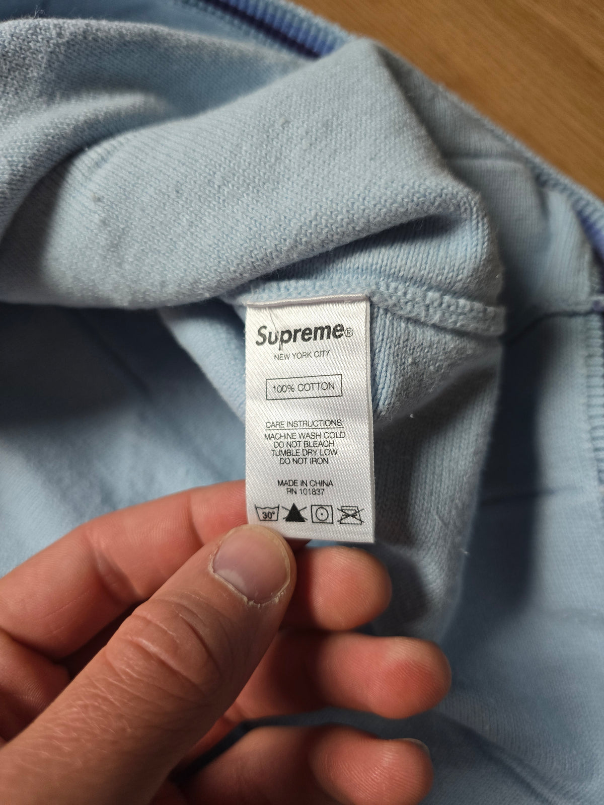Supreme Hex Zip Up Polo Shirt (L/XL)