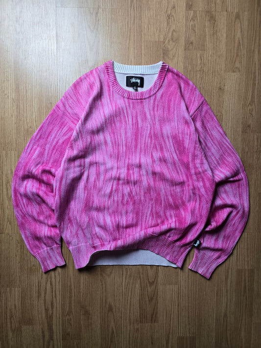 Stussy Printed Fur Knit Sweater (S)