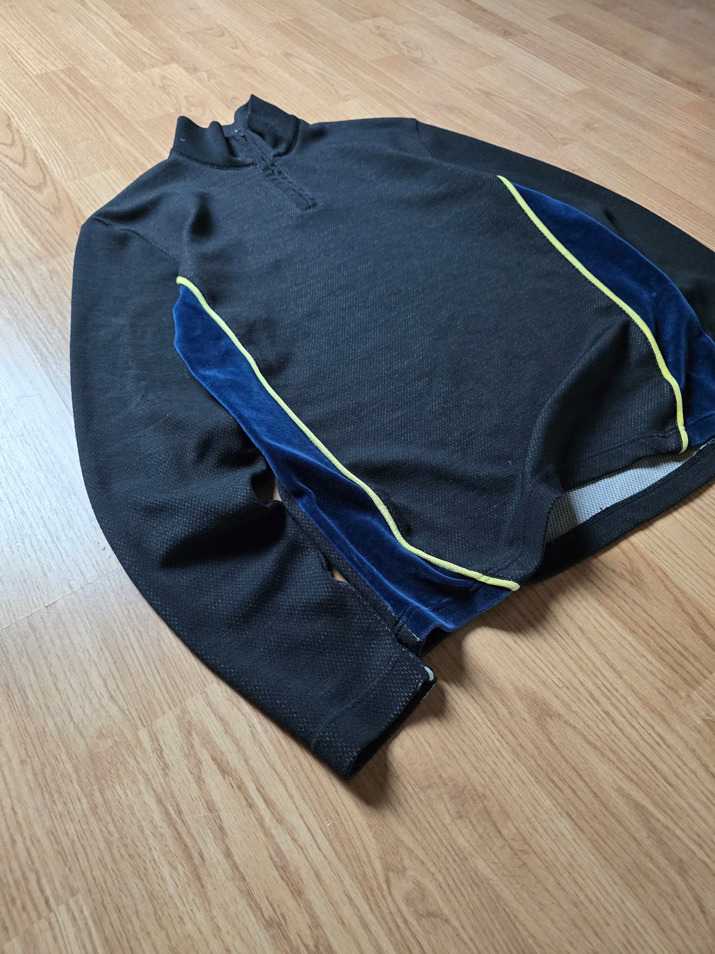 RARE Comme Des Garcons Shirt Wool Blend 1/4 Zip Mesh Pullover (M)