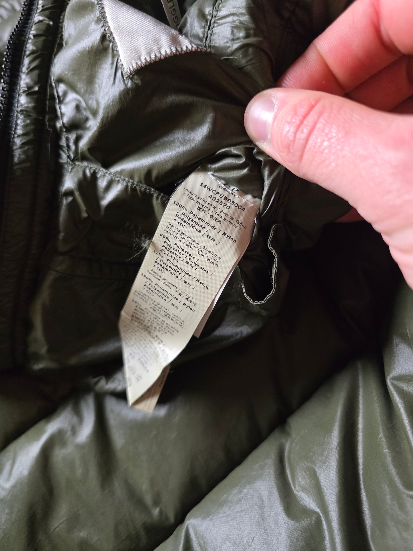 C.P. Company DD Shell Goggle Down Puffer Jacket (M)