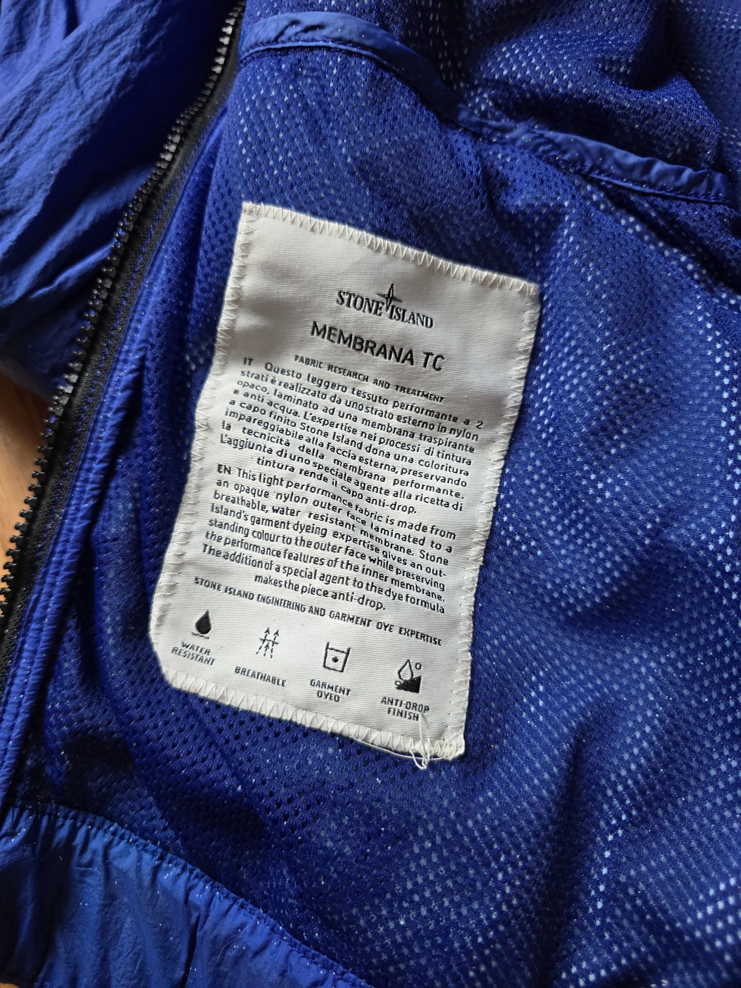 Stone Island SS13 Membrana TC Lightweight Hooded Jacket (L)