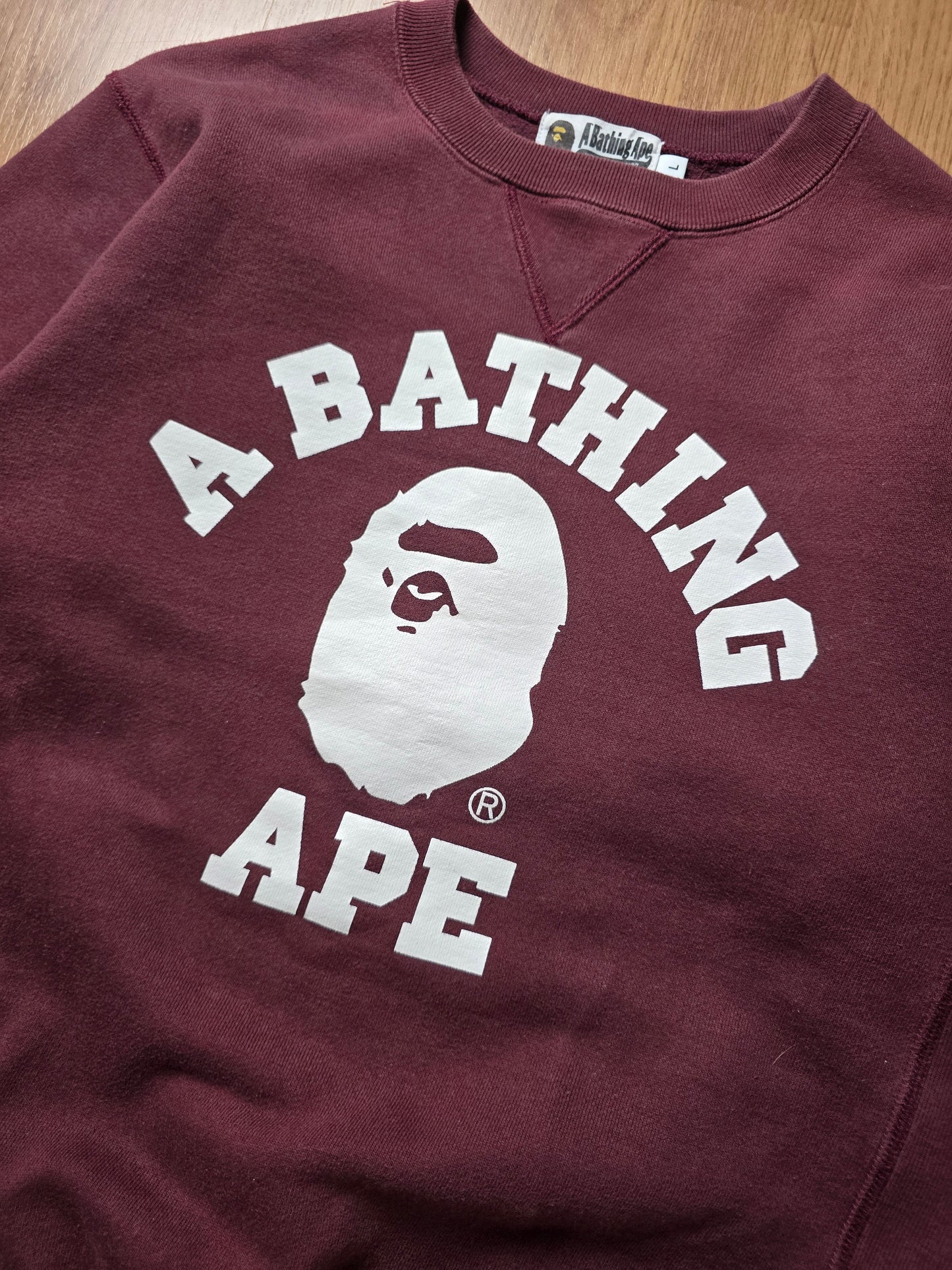 Bape College Crewneck Sweatshirt (M)