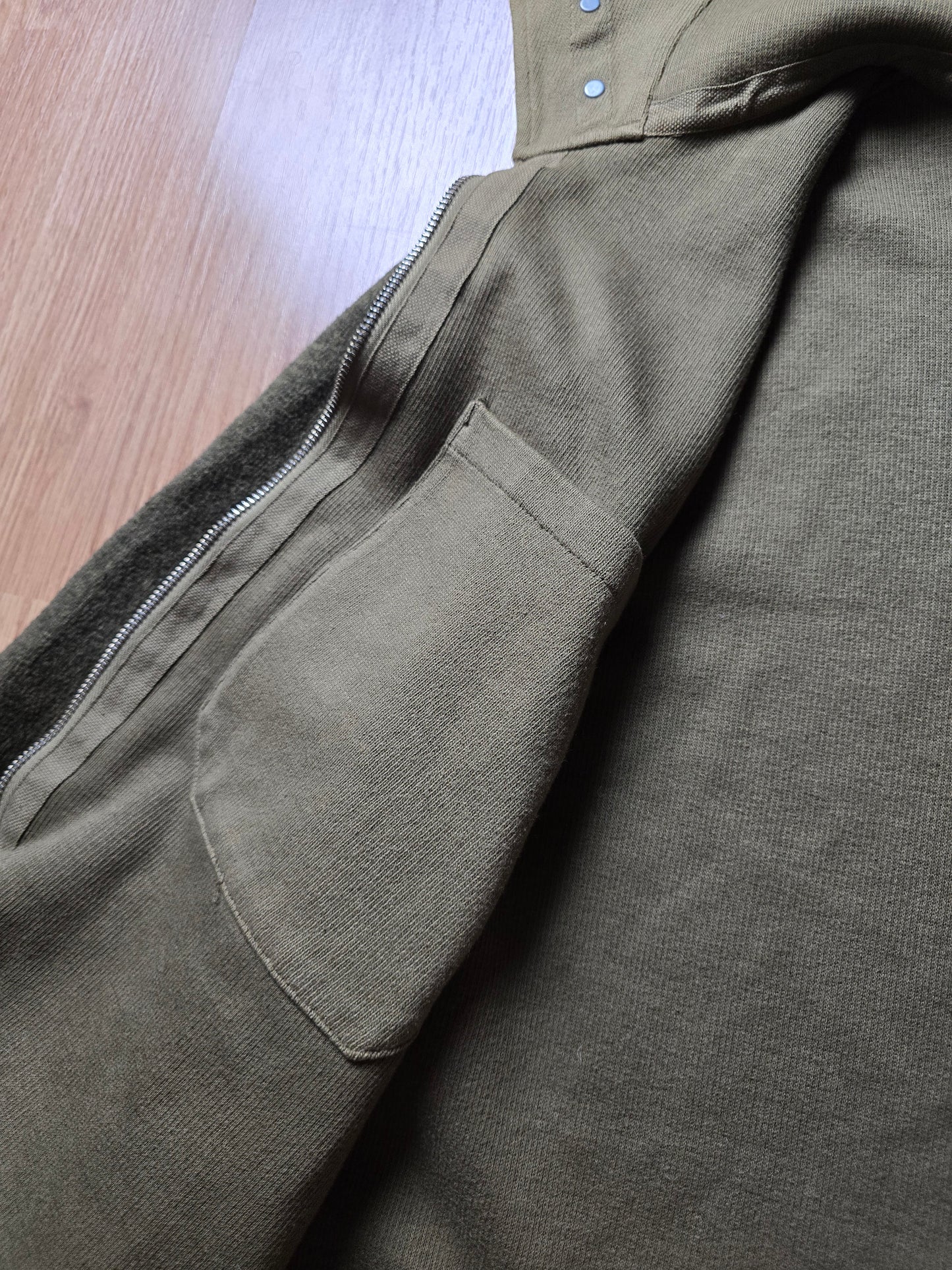 C.P. Company AW03 Cotton & Wool Blend Knit Zip Hoodie (M)