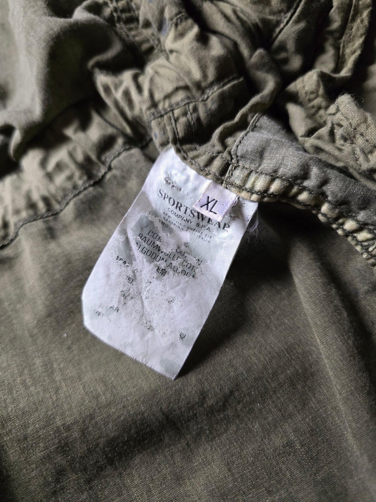 90s Stone Island Green Edge Flight Jacket (XL)
