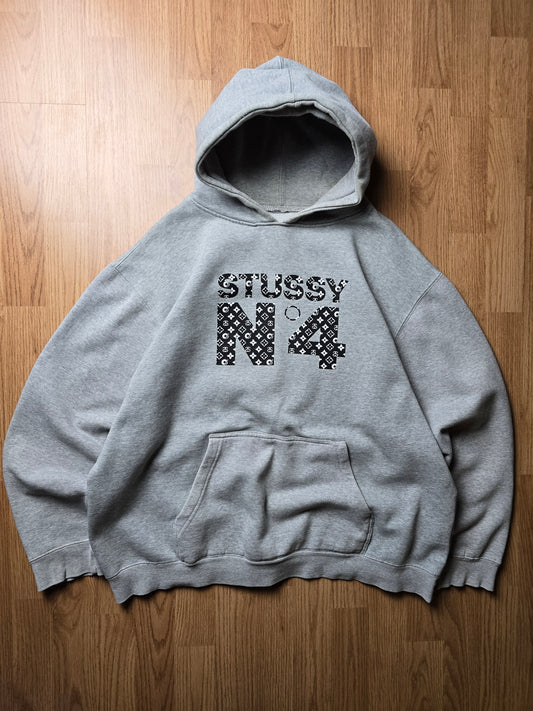 Vintage Stussy 'Louis Vuitton' N4 monogram hoodie (M)