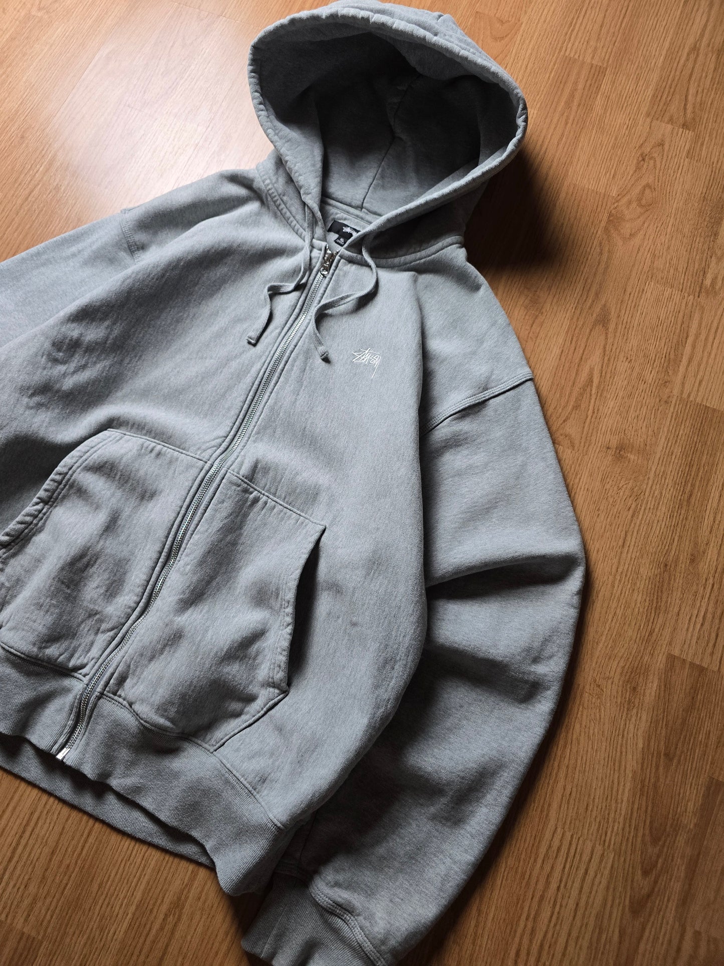 Stussy Stock Logo Zip Hoodie (XL)